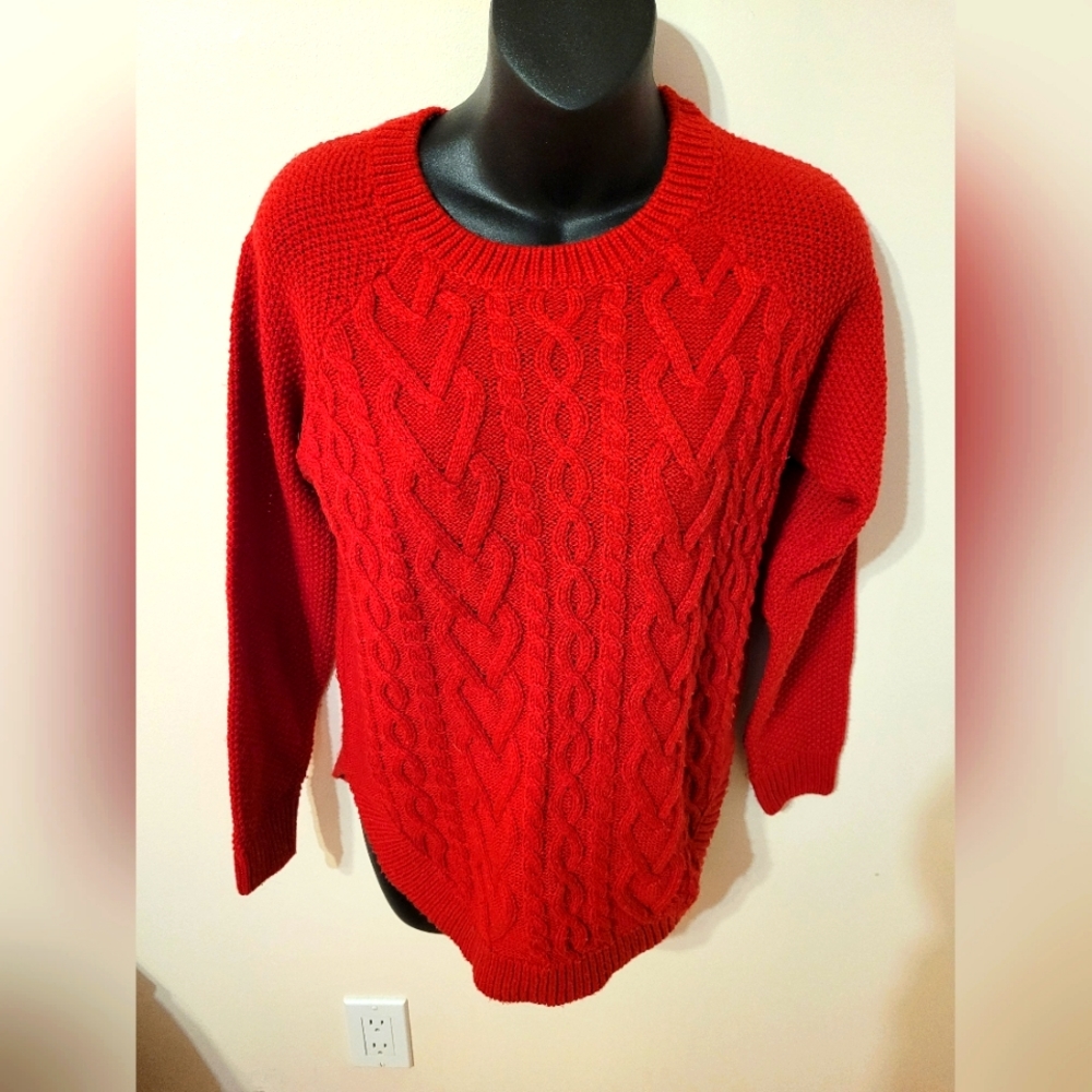 💚 Suzy Shier XS Red Pullover